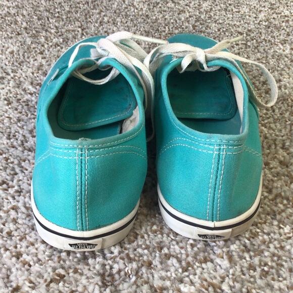 Vans sneakers women's size 8 Turquoise Blue - Picture 3 of 15